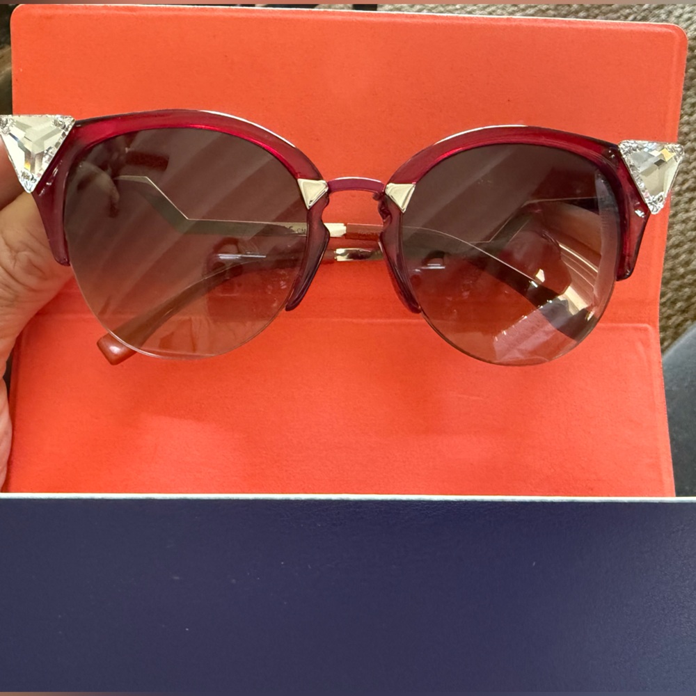 Fendi jeweled cat eye sunglasses